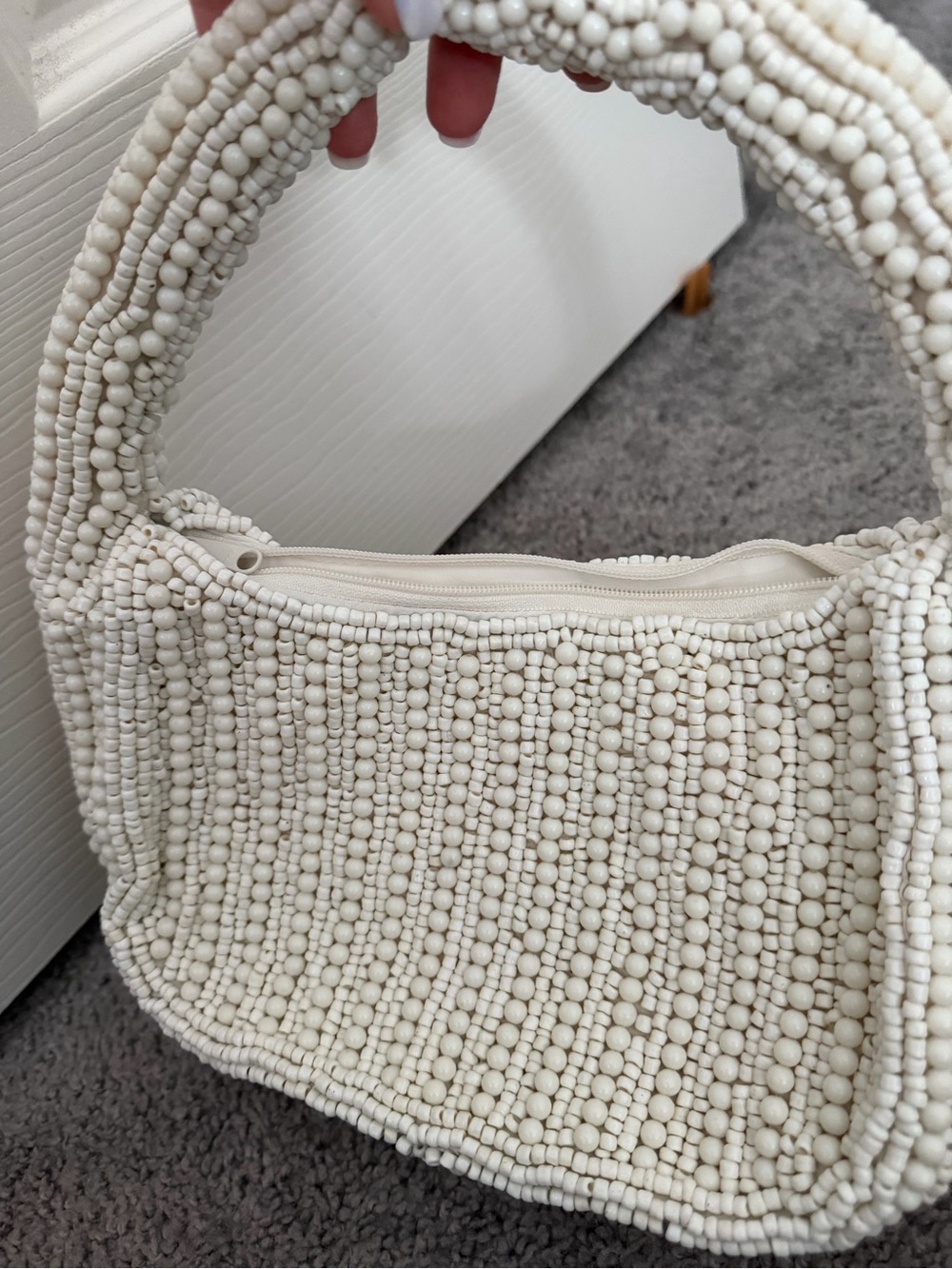 Antik Kraft Cream Beaded Shoulder Bag - Picture 7 of 8